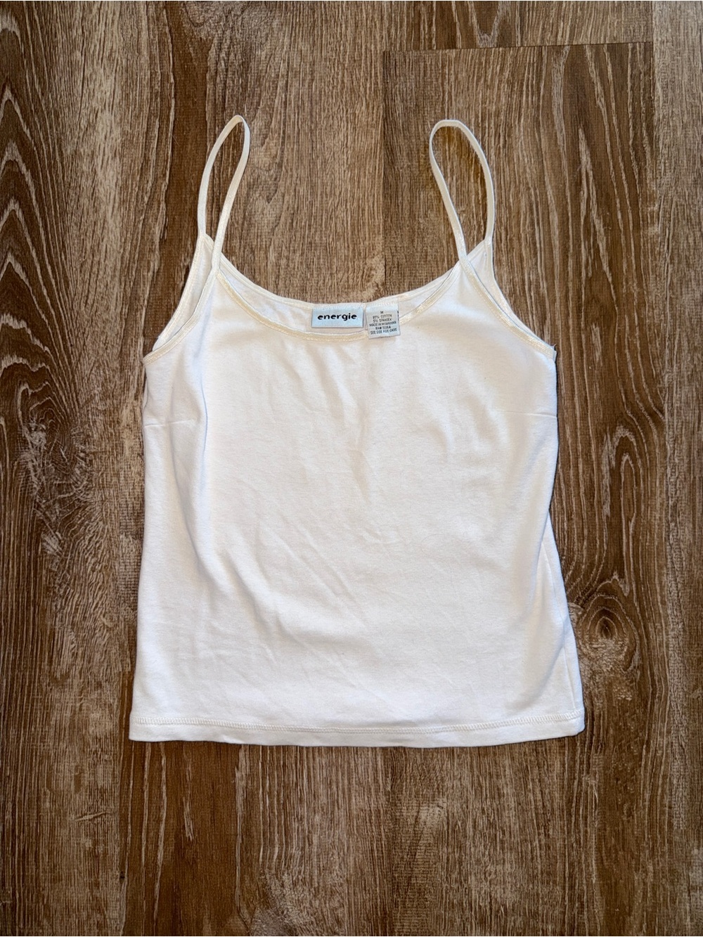 Energie White Spaghetti Strap Camisole